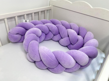 Φόρτωση εικόνας στο εργαλείο προβολής Συλλογής, Προστατευτική πλεξούδα Λεβάντα Βελούδο 200cm