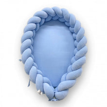 Φόρτωση εικόνας στο εργαλείο προβολής Συλλογής, Βρεφική φωλια - Πλεξούδα baby blue