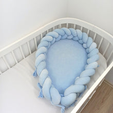 Φόρτωση εικόνας στο εργαλείο προβολής Συλλογής, Βρεφική φωλια - Πλεξούδα baby blue
