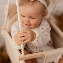 Φόρτωση εικόνας στο εργαλείο προβολής Συλλογής, Παιδική κούνια μπεζ με αυτάκια