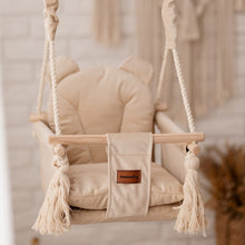 Φόρτωση εικόνας στο εργαλείο προβολής Συλλογής, Παιδική κούνια μπεζ με αυτάκια