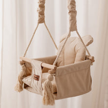 Φόρτωση εικόνας στο εργαλείο προβολής Συλλογής, Παιδική κούνια μπεζ με αυτάκια