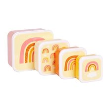 Φόρτωση εικόνας στο εργαλείο προβολής Συλλογής, A little lovely company: Σετ 4 δοχεία φαγητού Lunch & Snack Box Rainbows
