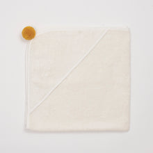 Φόρτωση εικόνας στο εργαλείο προβολής Συλλογής, Βρεφική Μπουρνουζοπετσέτα με πον πον Μουσταρδή