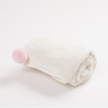 Φόρτωση εικόνας στο εργαλείο προβολής Συλλογής, Βρεφική Μπουρνουζοπετσέτα με πον πον Ροζ