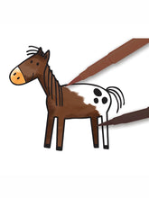 Φόρτωση εικόνας στο εργαλείο προβολής Συλλογής, Crealign Ξύλινες Σφραγίδες Ζώα Του Αγρού