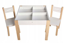 Φόρτωση εικόνας στο εργαλείο προβολής Συλλογής, Ξύλινο παιδικό τραπεζάκι με καρέκλες
