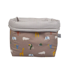 Φόρτωση εικόνας στο εργαλείο προβολής Συλλογής, Καλάθι Αλλαξιέρας-Αποθήκευσης Happy Animals Taupe