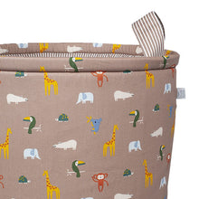 Φόρτωση εικόνας στο εργαλείο προβολής Συλλογής, Σάκος αποθήκευσης παιχνιδιών Happy Animals Taupe
