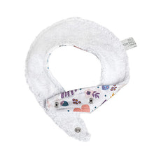 Φόρτωση εικόνας στο εργαλείο προβολής Συλλογής, Βρεφική Σαλιάρα-Μπαντάνα Flowers White.