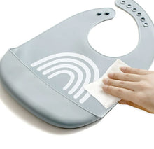 Φόρτωση εικόνας στο εργαλείο προβολής Συλλογής, Σαλιάρα Σιλικόνης Blue Rainbow