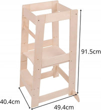 Φόρτωση εικόνας στο εργαλείο προβολής Συλλογής, πύργος εκμάθησης Montessori σε φυσικό χρώμα