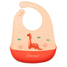 Φόρτωση εικόνας στο εργαλείο προβολής Συλλογής, Σαλιάρα Σιλικόνης Red Dinosaur