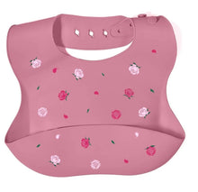 Φόρτωση εικόνας στο εργαλείο προβολής Συλλογής, Σαλιάρα Σιλικόνης Pink Flowers