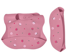 Φόρτωση εικόνας στο εργαλείο προβολής Συλλογής, Σαλιάρα Σιλικόνης Pink Flowers