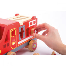 Φόρτωση εικόνας στο εργαλείο προβολής Συλλογής, Joueco Πυροσβεστικό όχημα με σχήματα