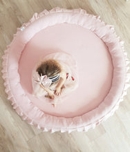 Φόρτωση εικόνας στο εργαλείο προβολής Συλλογής, Xxl στρωματάκι με βολαν ροζ